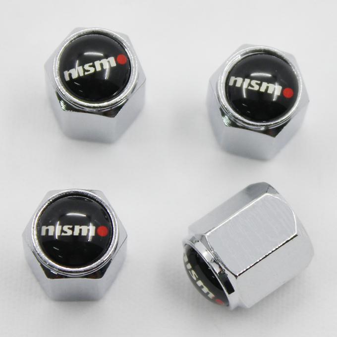 4pcs nismo emblem car tire wheel valves airtight stem caps for nissan all model