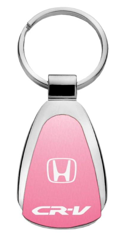 Honda crv pink teardrop keychain / key fob engraved in usa genuine