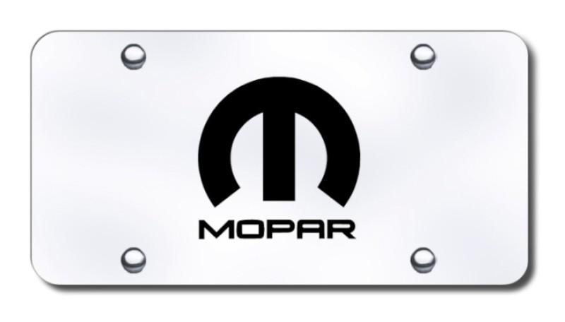 Chrysler mopar laser etched brushed stainless steel license plate made in usa g