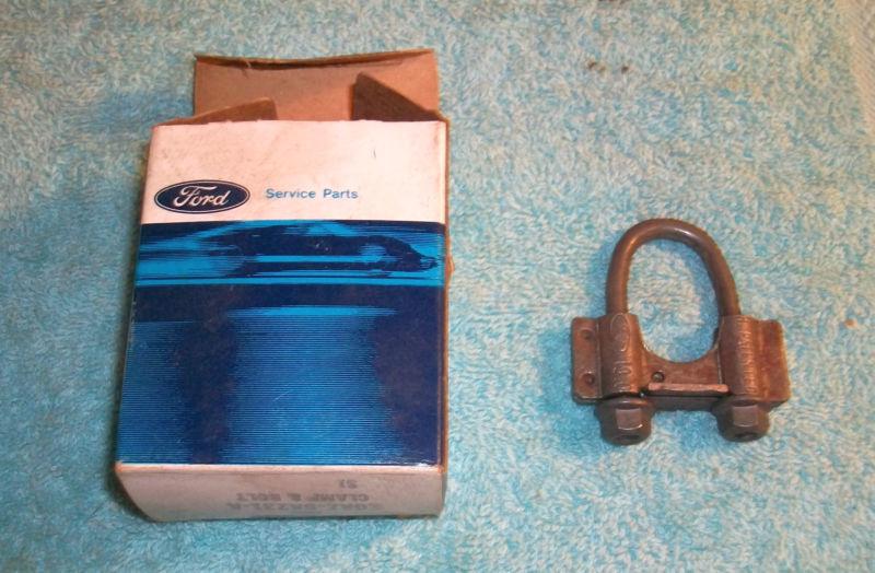 Ford exhaust air tube clamp & bolt part # eoaz-5a231-a truck van car convertor 