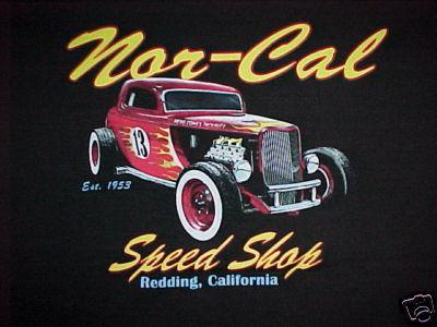 Sale ! new norcal speed shop black auto  t-shirt mens m l xl 2x 1932 coupe racer