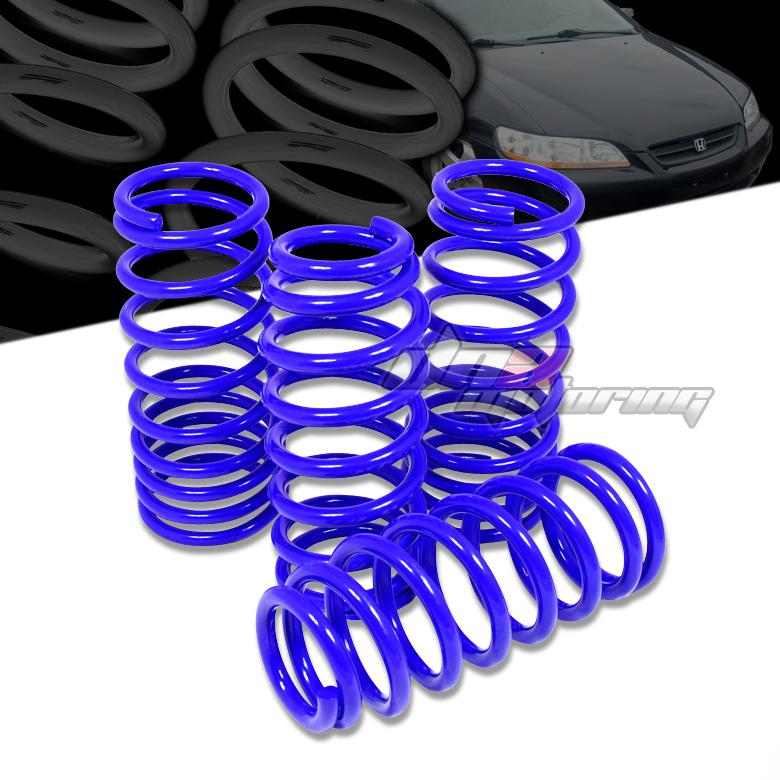 98-02 accord cg 2" drop suspension blue racing lowering spring/springs 230/205lb