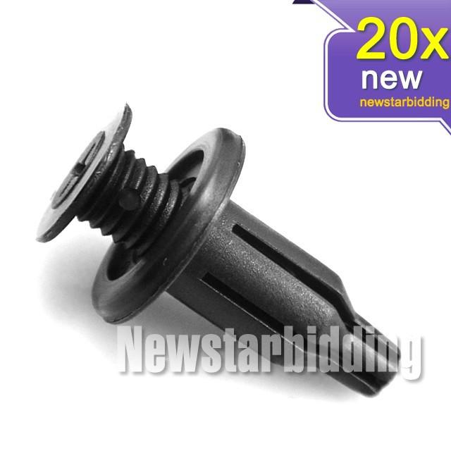 20x honda front rear bumper push type clip retainer fastener 10mm 91502-sp0-003
