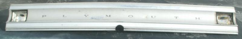 1967 67 plymouth gtx satellite rear trunk panel molding oem backup light housing