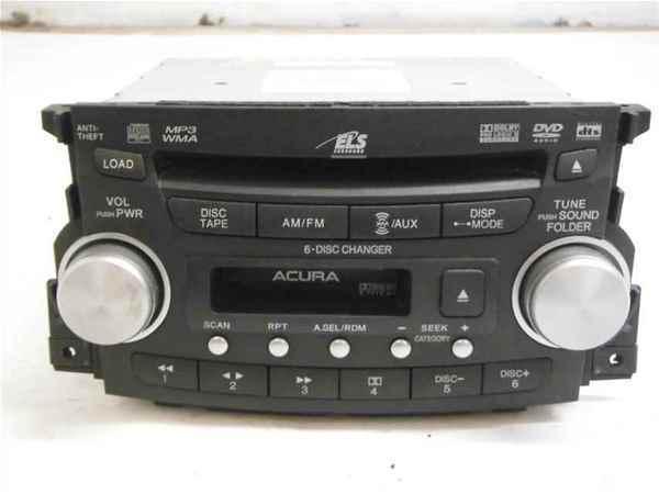 2007 2008 acura tl oem 6 cd dvd mp3 wma cassette radio