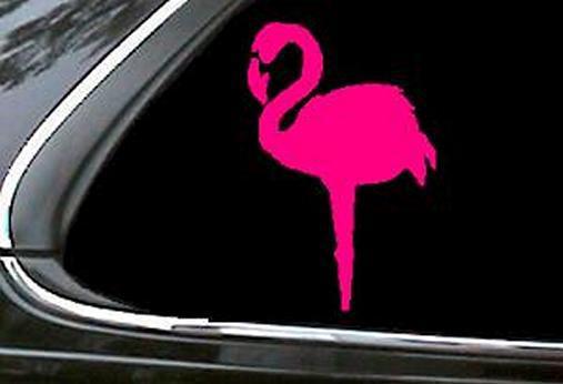 Pink flamingo sticker decal stickers decals    k8