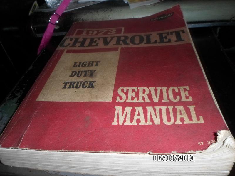 1973 chevrolet light duty truck service manual