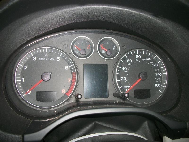 Speedometer 06 audi a3 us mkt thru vin 007000 w/multifunction indicator 1126975