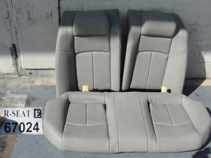 07-12 g37 sedan rear back passenger seat cushion bench leather cover gray oem