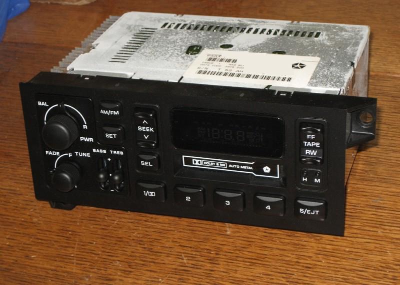 Refurbished/nos 1984-2000 dodge ram jeep cherokee radio cassette tape stereo oem