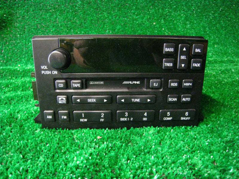 1999 lincoln continental dash fm am cass alpine radio stereo player