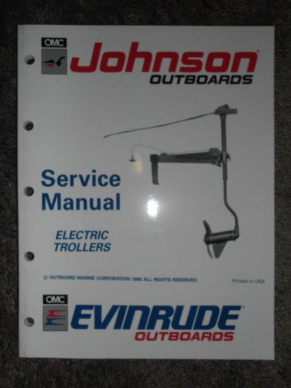 1991 evinrude johnson ei electric trollers trolling motor service repair manual