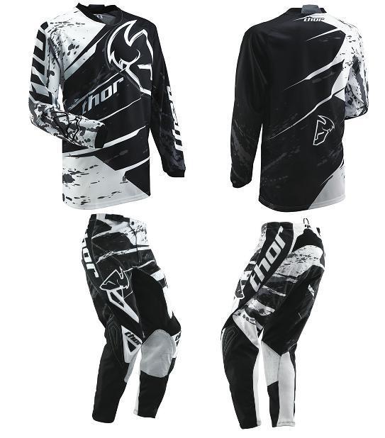 2013 thor phase mx combo size 34 pants & large jersey splatter black new!! $120