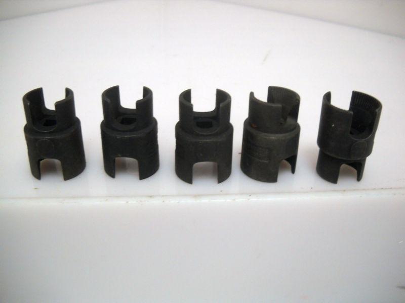 Snap on spring cap sockets lot of 5 s6118a