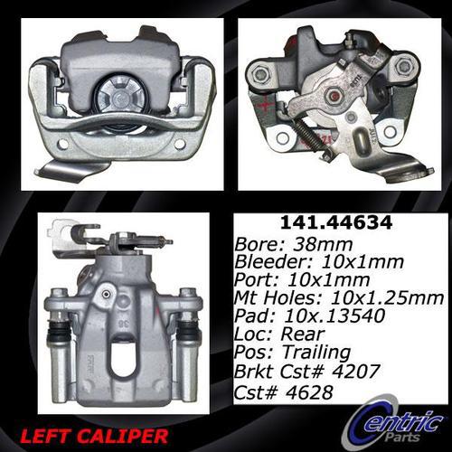 Centric 141.44634 rear brake caliper-premium semi-loaded caliper-preferred