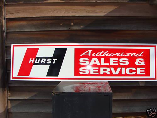 1960's-70's hurst speed parts/hot rod  dealer/service sign /logo garage art