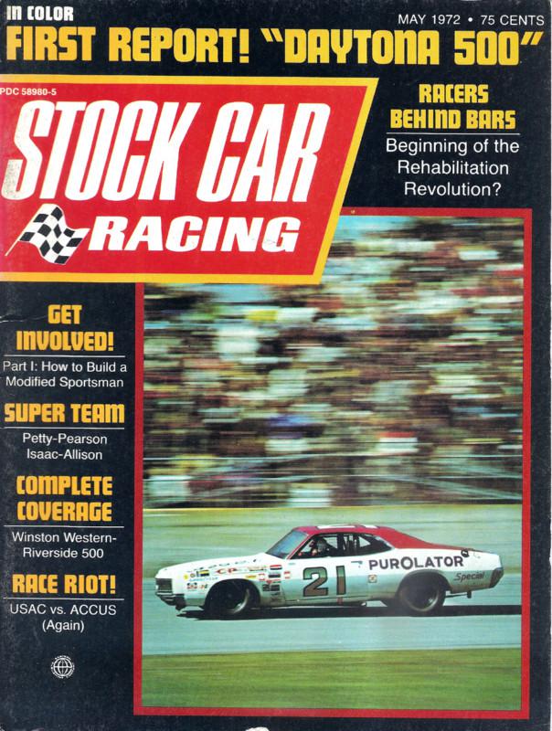 1972 stock car racing may richard petty daytona racers behind bars nascar dodge