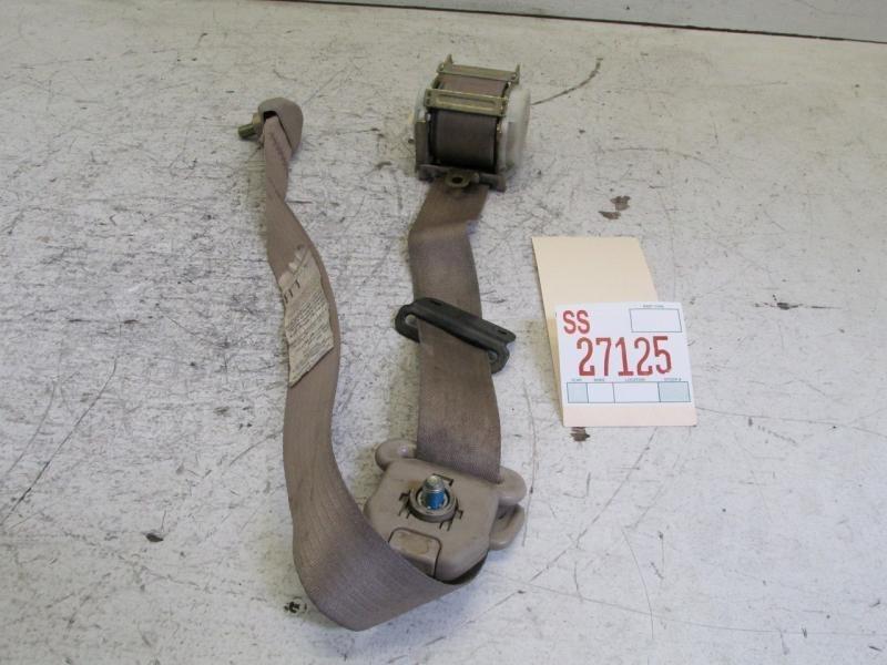 00 01 02 mazda 626 left driver side front seat belt seatbelt retractor oem tan