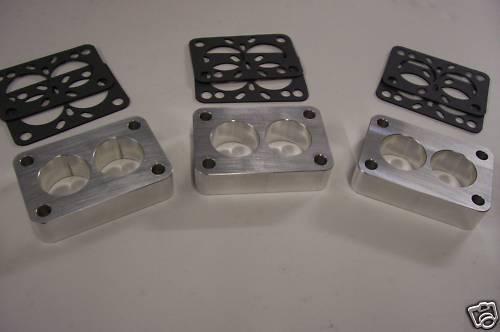Stromberg ww carb spacer small rochester 2g carter or holley 2110 riser 3 pack