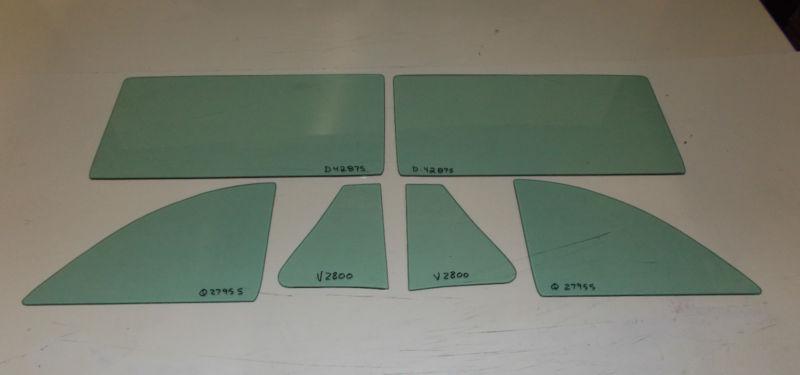 1949 - 1952 pontiac coupe convertible chieftain deluxe side glass set tint