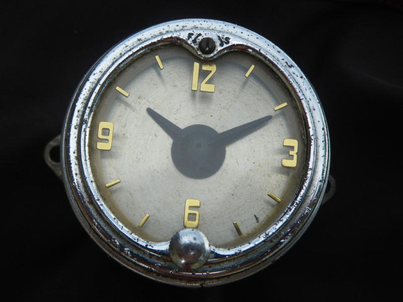 Vintage jaeger watch co new york auto dash clock,gold numbers,classy!,1930-40's?