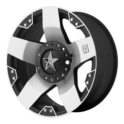 20x10" wheels rims xd rockstar machined 8x6.5 w/ 305/50/20 nitto terra grappler 