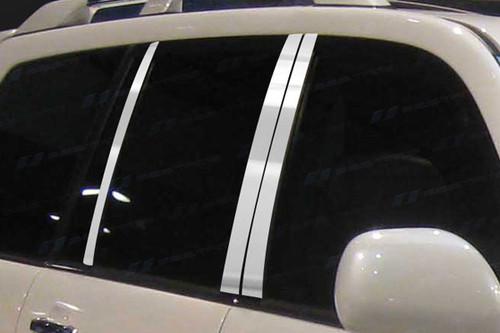 Ses trims ti-p-106 04-09 lexus gx door pillar posts window covers trim 6 pcs 3m