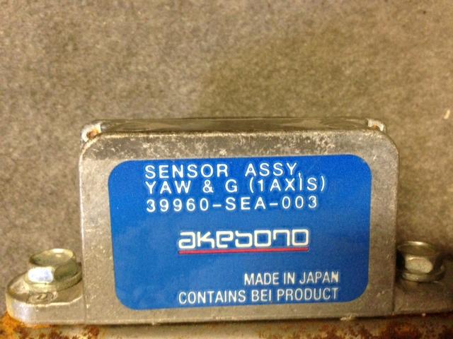 2004 2005 acura tl yaw rate g sensor assy 1 axis part # 39960-sea-003  