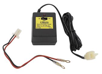 Battery trickle charger for 6 & 12 volt batteries on motorcycles or harley model