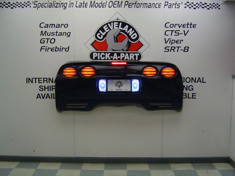 97-04 c5 corvette z06 black rear bumper lit custom hanging garage wall art decor