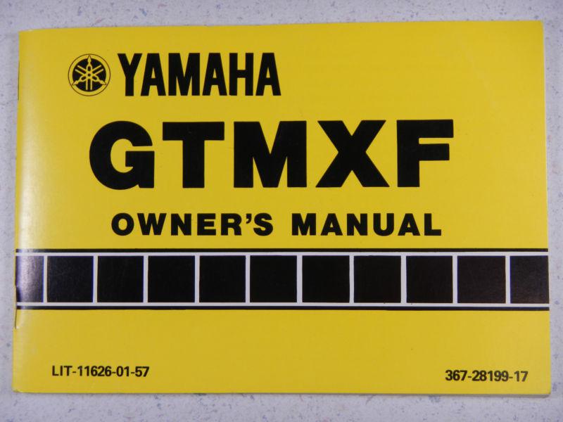 79 yamaha gtmxf gtmx oem nos original driver's owner's manual 1979 f