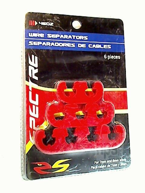 Spectre performance 4602 deluxe spark plug wire separators for 7-8mm, red, 6 pcs