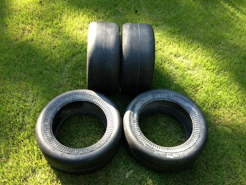 Set of 4 goodyear lifeguard inner tires d2380 for 15" nascar slicks racing  drag