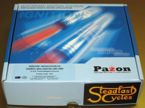 Pazon electronic ignition system triumph norton bsa 12v 1963 to 1979 twins