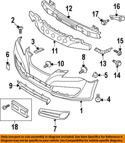 Hyundai oem 865622m000 grille-bumper grille