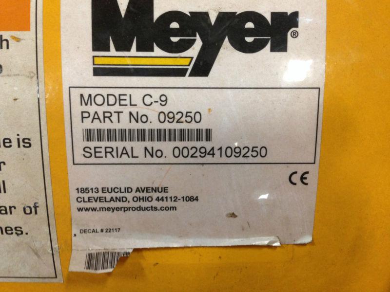 Meyer #09250 c-9.0 moldboad with sector & trip springs