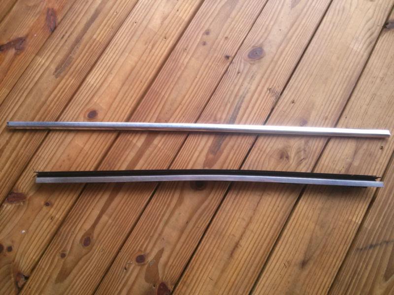 Bmw oem door window sill right front passenger door chrome trim inner and out