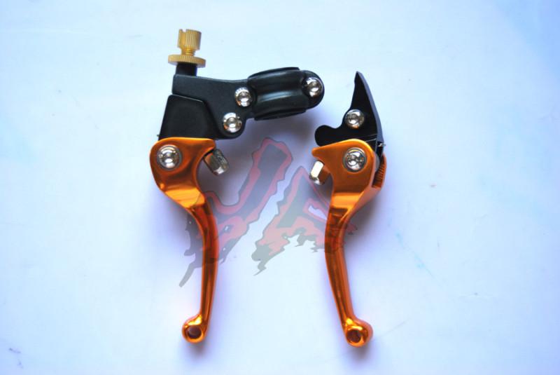 Gold unbreakable clutch brake lever for crf50 xr50 pit dirt bike short model