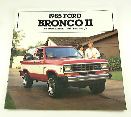 1985 85 ford bronco ii truck brochure xlt xls eddie std