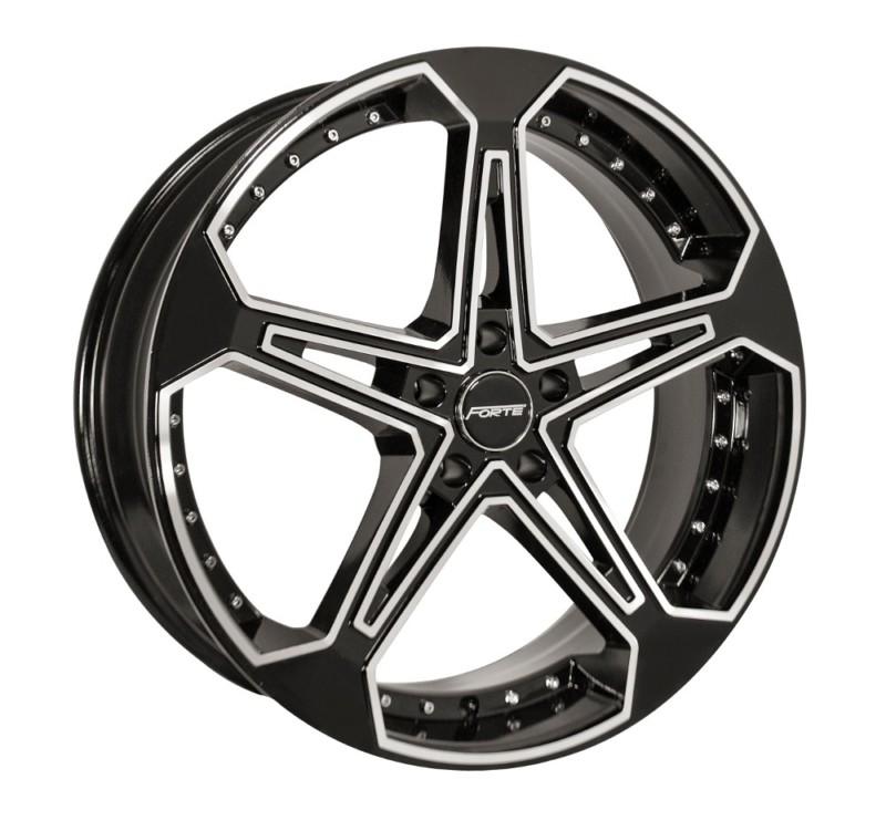 22x8.5 forte f62 "jones five" (black mirror) wheel/rim(s) 5x110 5-110 22-8.5