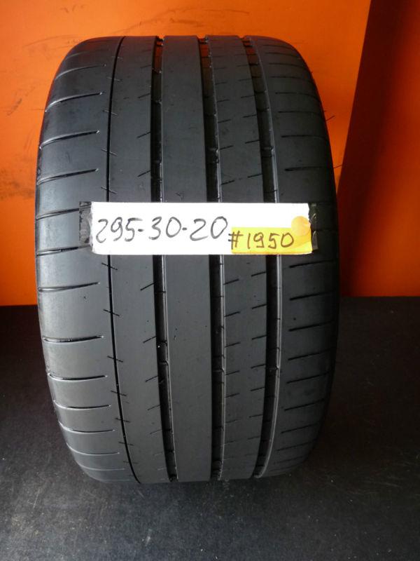 Michelin pilot super sport used tire 295 30 20 101y  7/32nds life stk# 1950