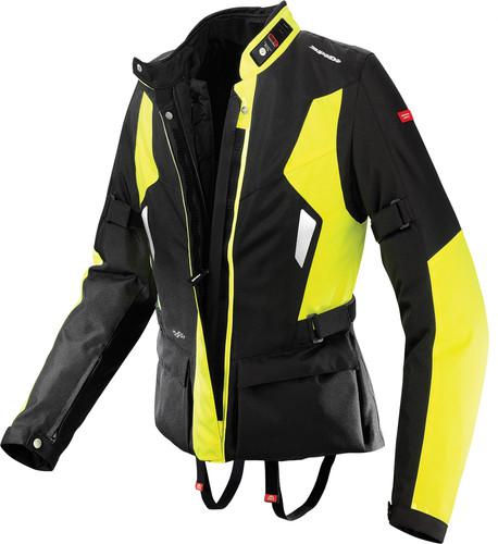 Spidi sport s.r.l. ladies voyager motorcycle jacket hi-vis yellow medium