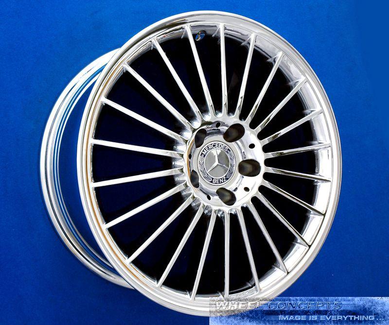 Mercedes sl55 sl65 amg 18 inch chrome wheel exchange