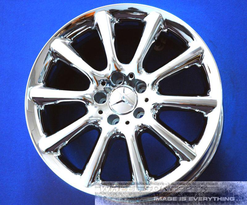 Mercedes sl550 sl550 sl600 18 inch chrome wheel exchange 18" rims sl 500 550 600