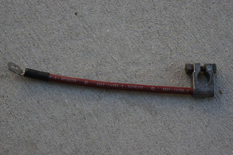 Nos 1970 mustang autolite d0zf-14300-a positive battery cable dearborn assy line