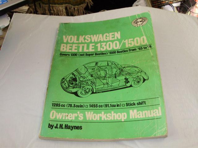 Haynes wolkswagen beetle 1300/1500 owners workshop manual 1974