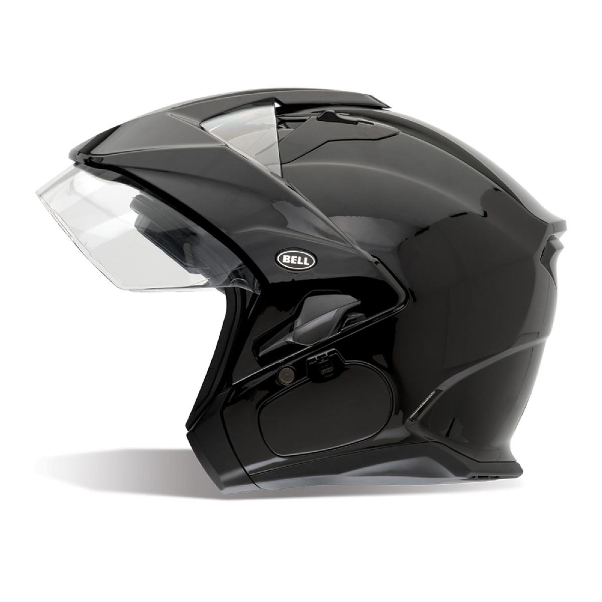 Bell mag-9 sena ready solid black xs-2xl motorcycle open face helmet new
