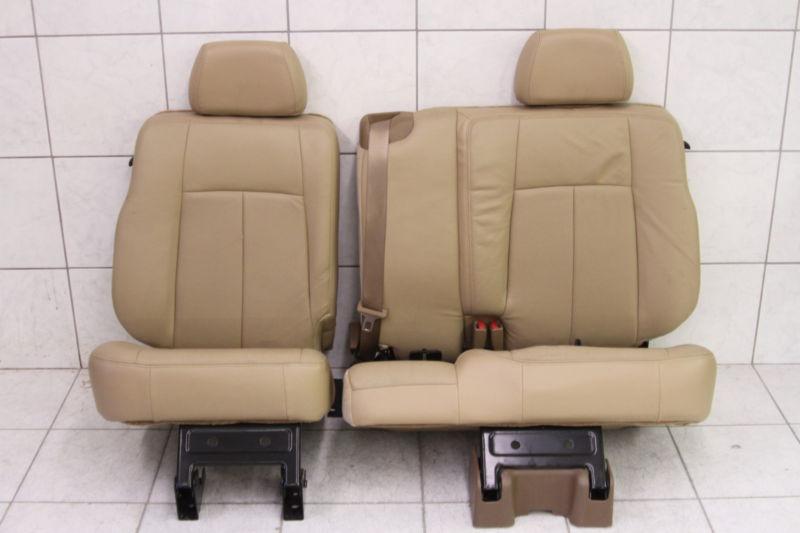 Oldsmobile bravada rear folding seats leather back seat tan fold up down