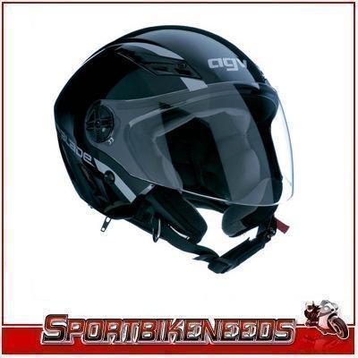 Agv blade solid black half helmet new size xsmall xs