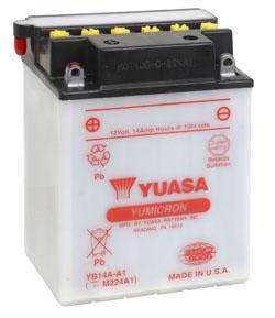 Yuasa battery yumicron yb14a-a1 fits yamaha yfm35u big bear 1987-1999
